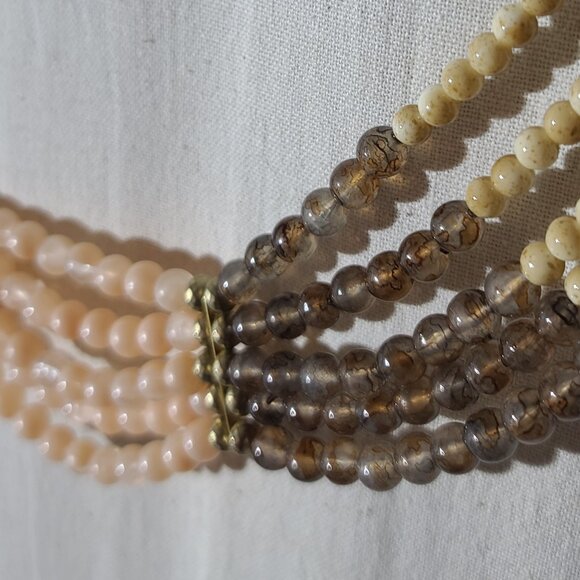 Beaded Necklace with Matching Earrings - Picture 2 of 4